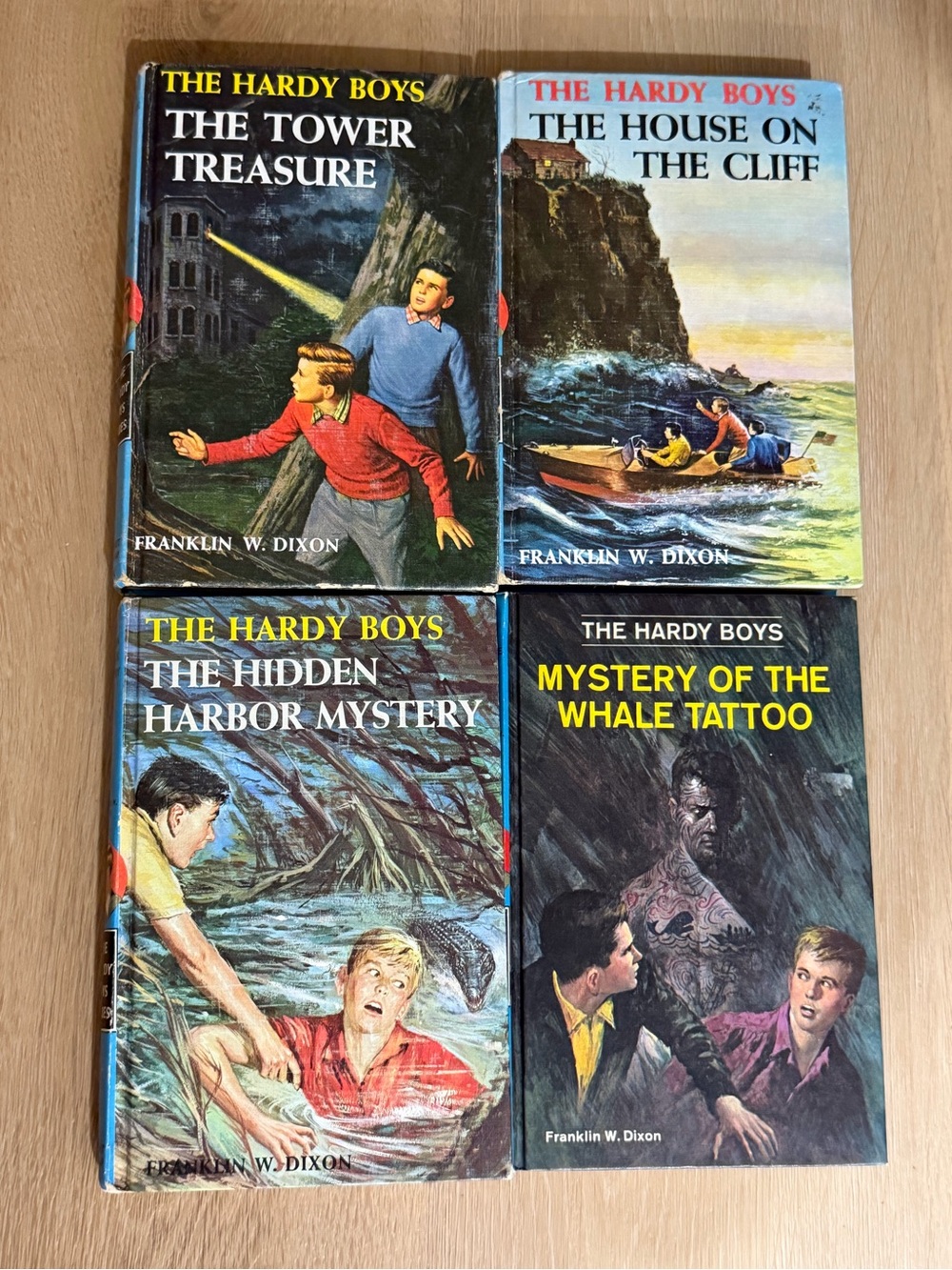 The Hardy Boys Vintage Paperback Set - Red, Blue, Black Covers